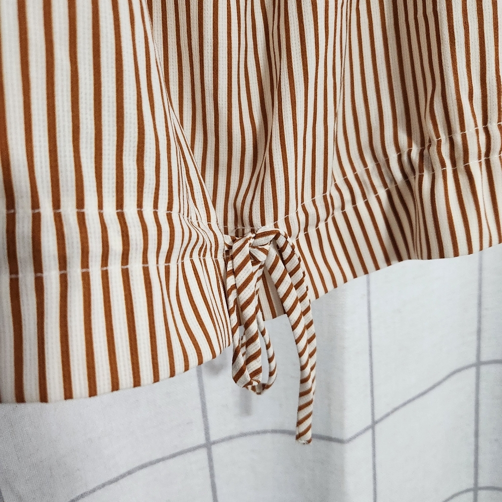 Hem and Thread Striped Ruffled Tank Top - Picture 2 of 6